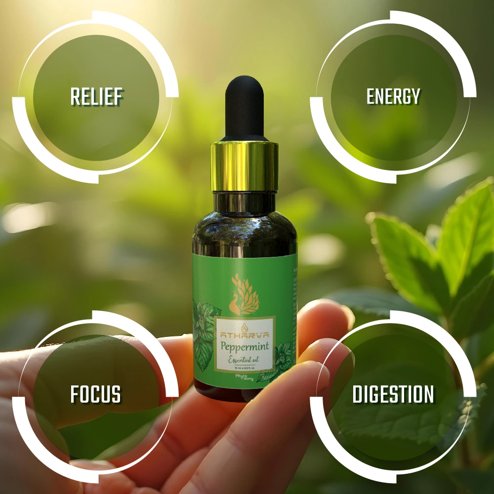 RBV B2B Atharva Peppermint Essential Oil (15ml)-12 Pcs.